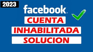 Cómo RECUPERAR mi CUENTA de Facebook si está INHABILITADA  Solución [upl. by Nino]