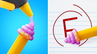 BACK TO SCHOOL COOL SCHOOL HACKS AND CRAFTS [upl. by Yerffe]