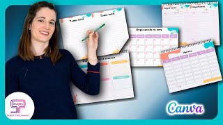 📅✅Cómo HACER un PLANIFICADOR en Canva Tutorial paso a paso [upl. by Alverson]