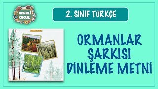 Ormanlar Dinleme Metni 2 Sınıf Türkçe Tohumlar Fidana Fidanlar Ağaca Şarkısı [upl. by Supple]