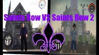 Saints row 1 VS Saints row 2 places [upl. by Orfield]