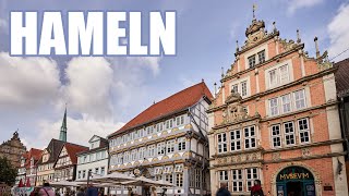 Hameln Altstadt Rattenfänger Glockenspiel Fachwerkhäuser Niedersachsen Deutschland [upl. by Notxarb]