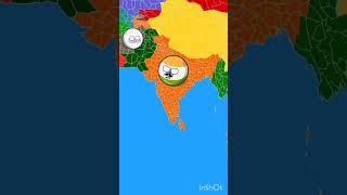 Let us make India🇮🇳the biggest and most powerful countrycountryballs subscribemapcountry india [upl. by Ravert714]