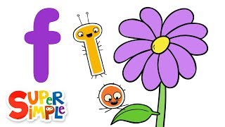 The Letter F  Learn The Alphabet  Super Simple ABCs [upl. by Janessa]