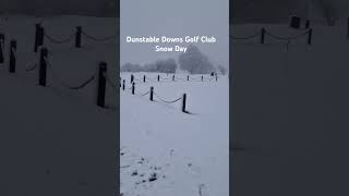 DWfairway5 dunstabledownsgolfclub snow day greenkeeper greenkeeperlife [upl. by Danais]