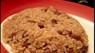 RICE AND PEAS Jamaican Authentic Sunday Dinner Accompaniment [upl. by Rhine]