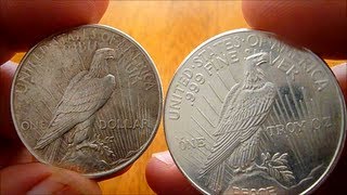 Morgan and Peace Dollar Replica [upl. by Yzmar689]