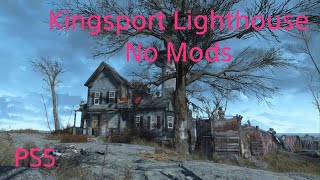 Kingsport Lighthouse Settlement Tour PS5 no mods Fallout 4 [upl. by Adne]