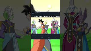 Goku meet gowasu and zamasu funny moments dragonballsuper goku vairalshort treandingshort [upl. by Asher]