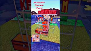 Automatic Chicken Farm kfc mcdonalds minecraft [upl. by Tranquada829]