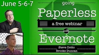 Going Paperless with Evernote  Webinar Replay [upl. by Dodi]