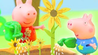 Peppa Pigs Giant Sunflower ❤️️ Lets Play With Peppa Pig ❤️️ [upl. by Ron743]