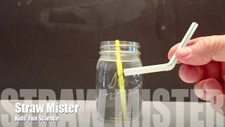 Straw mister Experiment Bernoulli’s principle [upl. by Gerome]