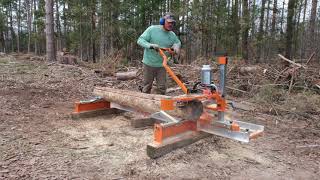 Setting up my new Norwood PM14 Chainsaw Sawmill and Cutting First Lumber [upl. by Annasus]