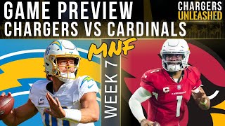 Chargers vs Cardinals Week 7 Game Preview amp Predictions  Justin Herbert JK Dobbins Breakout Game [upl. by Sailesh]