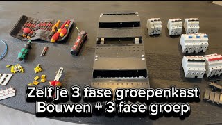 3 fase groepenkast bouwen  groep voor laadpaal  warmtepomp  kookplaat  elektricien Amsterdam [upl. by Groot]