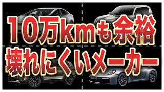 壊れにくい自動車メーカーランキングトップ10 [upl. by Marou]