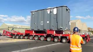 IFA2 Transformer Delivery by Barge and Transporter to the Interconnector site UK [upl. by Tulley]