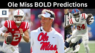 Ole Miss Football BOLD Predictions  Ole Miss Football 2024 [upl. by Aihsela]