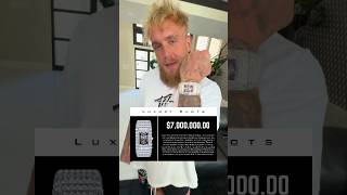 Jake Paul Bought a 7M Jacob amp Co Billionaire Ashoka Watch to fight Mike Tyson shorts jakepaul [upl. by Imis242]