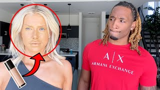 100 LAYERS OF FOUNDATION PRANK ON MY BOYFRIEND [upl. by Ayhay]