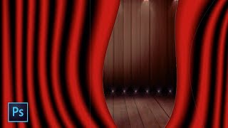 How to make a red stage curtain in photoshop [upl. by Kolodgie250]