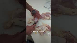 Debone chicken legs knifeskills chickendishes butcher chicken debone [upl. by Grimonia]