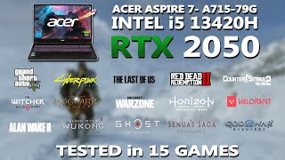 New ACER ASPIRE 7 i5 13420H  RTX 2050 Gaming Benchmark Test  Tested in 15 Games  RTX 2050 [upl. by Celik]