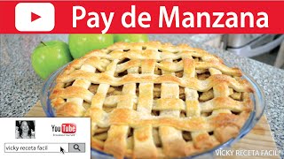 PAY DE MANZANA  VickyRecetaFacil [upl. by Oranneg]