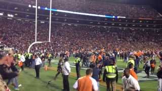 Auburns Chris Davis wins the 2013 Iron Bowl Winning endzone POV [upl. by Nileuqaj]