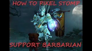 Diablo 3 How to Pixel stomp  zBarbSupport Barbarian [upl. by Anyg540]