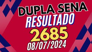 RESULTADO DA DUPLA SENA 2685  Confira os Números do Concurso 2685 [upl. by Gniw631]