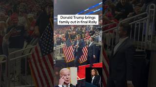 Donald Trump brings family out in final Rally 💪🏻 donaldtrump trumpnation usa trump2024 [upl. by Odlauso]