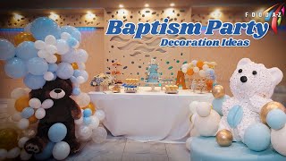 baptism decoration ideas 095  birthday table decoration ideas  christening decorations ideas [upl. by Kraus]