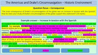 Historic Environment  The Americas and Drakes Circumnavigation Guide to Exam  GCSE History AQA [upl. by Aneehsar]