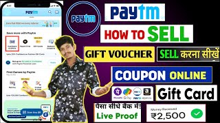 How to sell Paytm Voucher amp gift Card  how to sell Paytm Voucher Co  Paytm Voucher kaise sell kare [upl. by Aridan844]