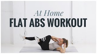 FLAT ABS Home Workout  No Equipment [upl. by Laenahtan424]