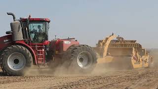 Case IH Steiger 620 Pulling Two Metalcraft 2614Ds BRoll [upl. by Nesrac]