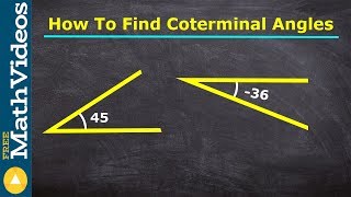 How to find coterminal angles using drawings [upl. by Edyth]