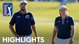 Cameron Smith amp Marc Leishman’s winning highlights from Zurich Classic  2021 [upl. by Ahtnicaj]