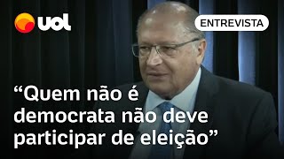 Bolsonaro é um desocupado diz Geraldo Alckmin [upl. by Ihcehcu129]