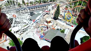 Freefall Tower Experience  Prater Vienna 2022 Summer  Freifallturm [upl. by Ellehsyt]