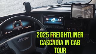 2025 Freightliner cascadia in cab tour  Nova lines  flatbed Lease operator [upl. by Ykcul]