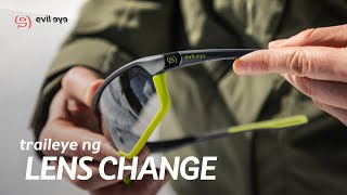 evil eye sports glasses traileye ng  lens change howto [upl. by Androw]