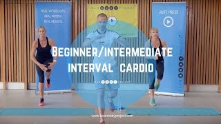 Beginnerintermediate interval cardio workout  Cardio starter 2 [upl. by Htebasyle431]