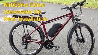 Kirbebike Ebike Conversion Kit 500w750w with 48v 16Ah Battery  My Neat Ebike Conversion [upl. by Notniw316]