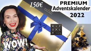 PREMIUM ⭐️ RITUALS Adventskalender 2022  ALLE 24 Türchen UNBOXING 150€ [upl. by Geoff859]