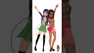 marinettea amp ayla transformation miraculousladybug shortsviral [upl. by Madlin]