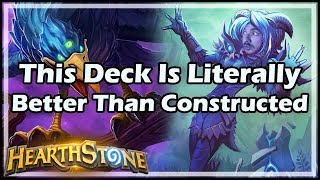 This Deck Is Literally Better Than Constructed  Witchwood  Hearthstone [upl. by Aissila]