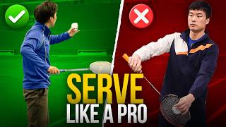 Badminton Service SECRETS You Need to Know [upl. by Einniw]